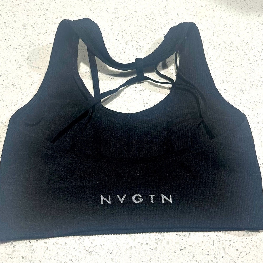NVGTN Strappy Black Sports Bra